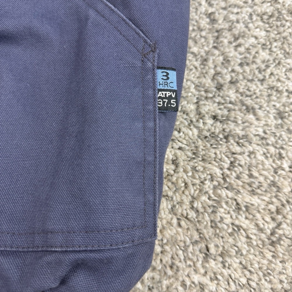 Walls FR Jacket Mens XL Navy HRC 3 Canvas Quilted ITEX Hooded Heavy Workwear - Picture 10 of 12